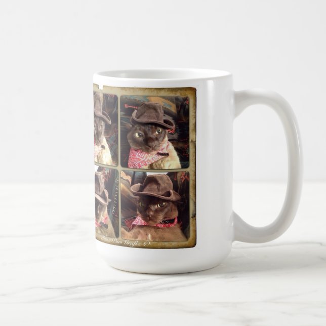 Mug Cowboy Chat x 4 (Droite)