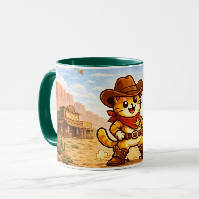 Mug Cowboy Cliff - Moustaches à travers le temps (Devant gauche)