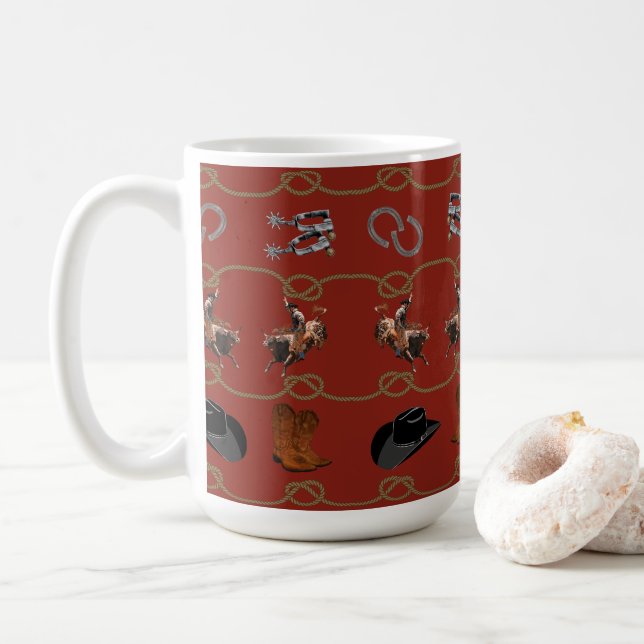 Mug Cowboy Country Western (Avec donut)