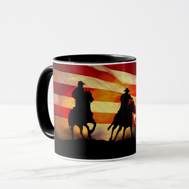Mug Cowboy Country Western Cattle Drive (Devant gauche)