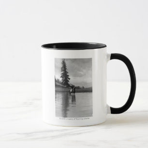 Mug Cowboy dans un étang