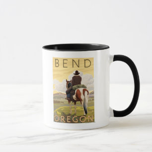 Mug Cowboy & Horse - Bend, Oregon