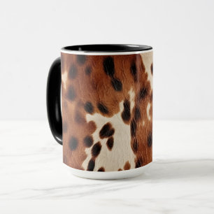 Mug Cowboy noir Brown occidental