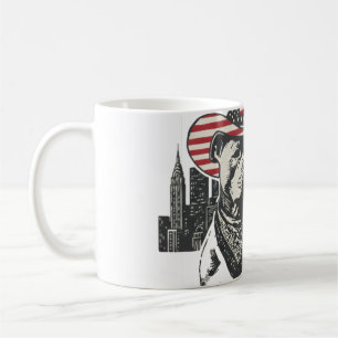 Mug Cowboy Pitbull Patriote Américain - Ciel de NYC Vi