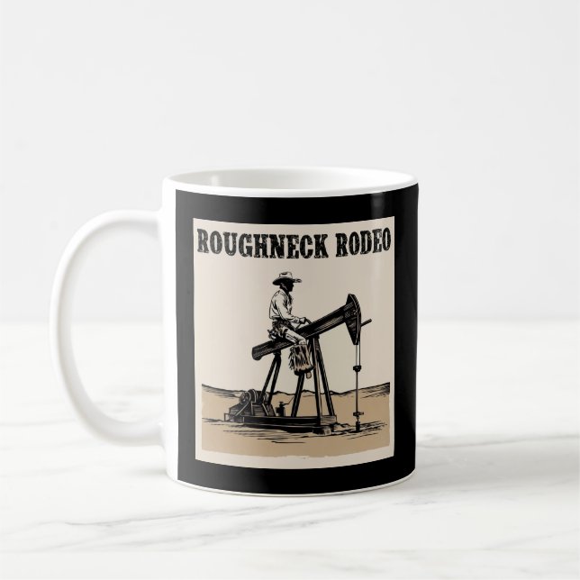 Mug Cowboy Pump Jack Rodeo Design, Western Oilfield (Gauche)