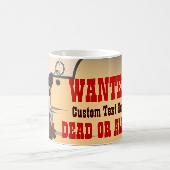 Mug Cowboy - Recherché mort ou vivant (Centre)