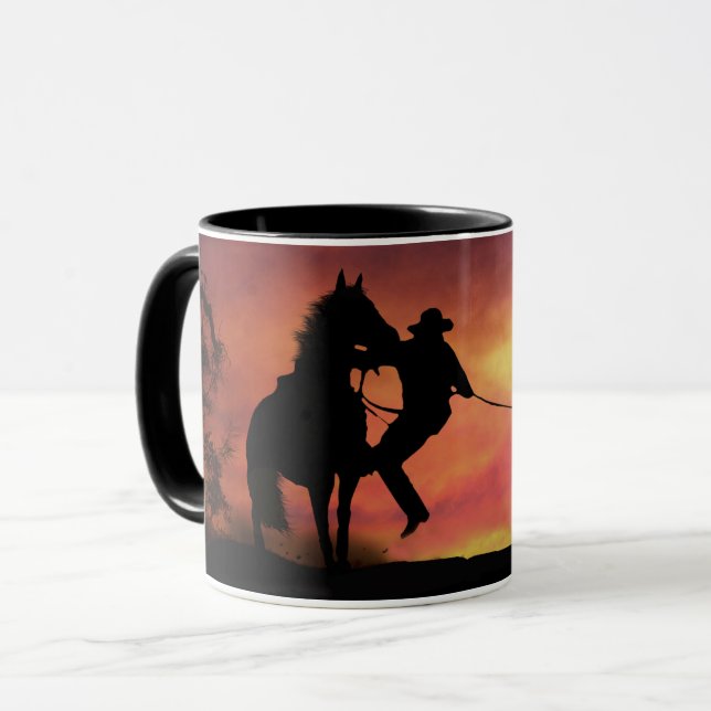 Mug Cowboy Roping et Horse (Devant gauche)