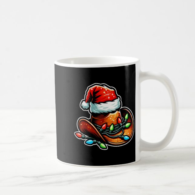 Mug Cowboy Santa Hat Xmas Reindeer Rodeo Christmas In  (Droite)