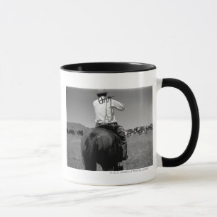 Mug Cowboy sur un cheval avec deux marques