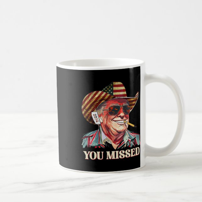 Mug Cowboy Trump Occidental Vous avez raté Drapeau Amé (Droite)