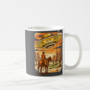 Mug Cowboy Ufo Désert Vintage Alien Sci-fi Western Cou