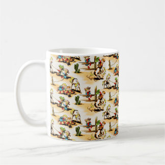Mug Cowboy vintage Country Kids Pony Cactus