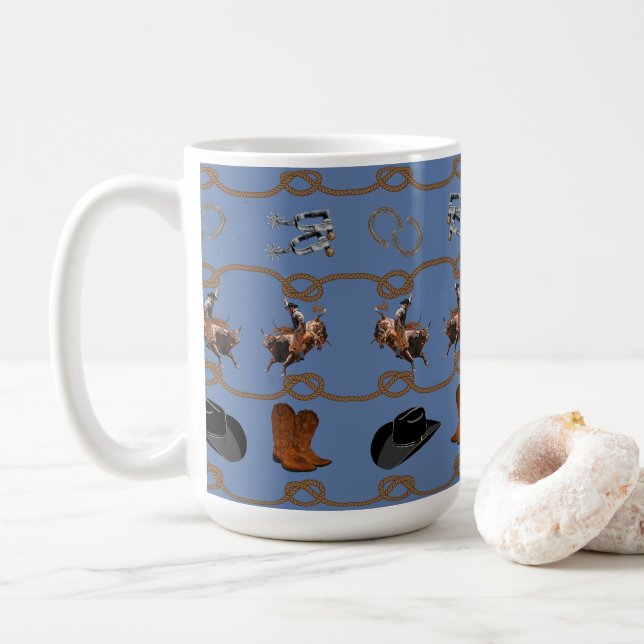 Mug Cowboy Western Country  (Avec donut)