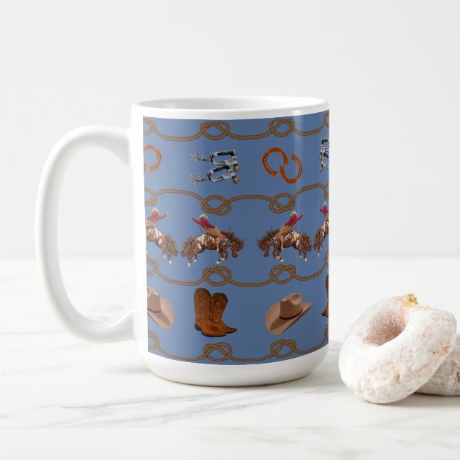 Mug Cowboy Western Country  (Avec donut)
