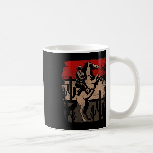 Mug Cowboy Wild West Country Horseck équitation Cheval (Droite)