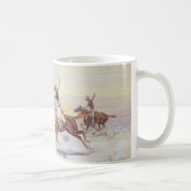 Mug Cowboys du Triangle de Bar par CM Russell (Droite)