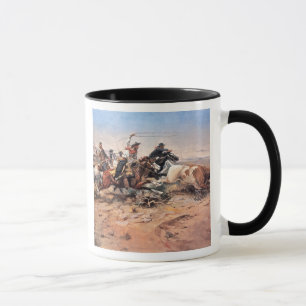 Mug Cowboys roping un boeuf, 1897 (huile sur la toile)