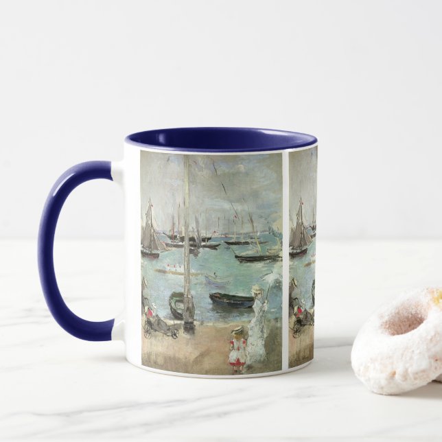 Mug Cowes Ouest, île de Wight par Berthe Morisot (Avec donut)
