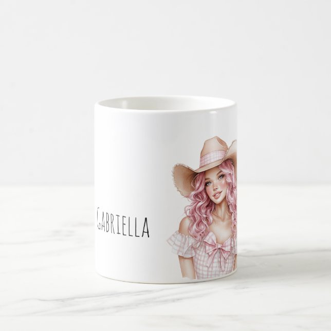 Mug Cowgirl aux cheveux roses   (Centre)