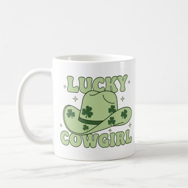 Mug Cowgirl Chanceuse Saint-Patrick Western (Gauche)