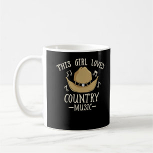 Mug Cowgirl Femme Musique country Lover Western Dancin