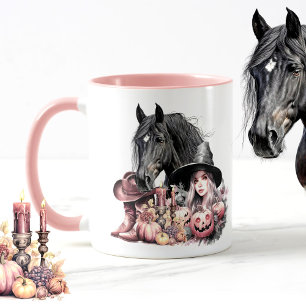 Mug Cowgirl Halloween cheval Les chambres sont pour le