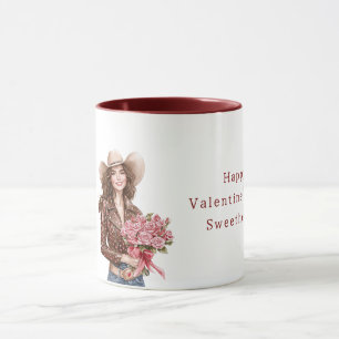 Mug Cowgirl Roses Roses Saint-Valentin