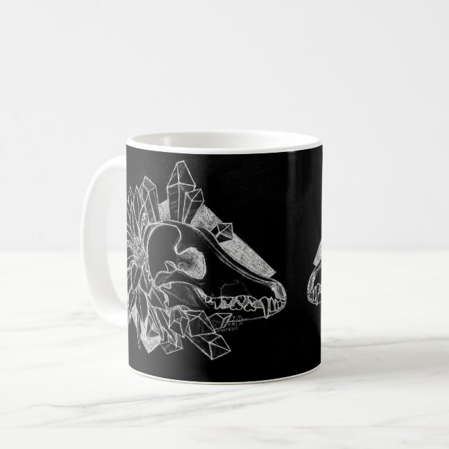 Mug Coyote de cristal inversé  (Devant gauche)