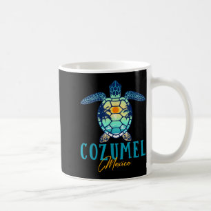Mug Cozumel Mexique Tortue de mer Palmier Coucher de s