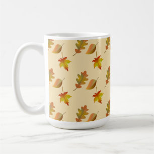 Mug Cozy autumn maple leaves oak leaves