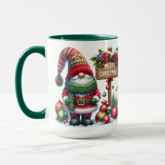 Mug Cozy Christmas Gnome Art – Festive Holiday