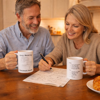 Mug "Cozy Morning" Coffee Crossword Puzzle