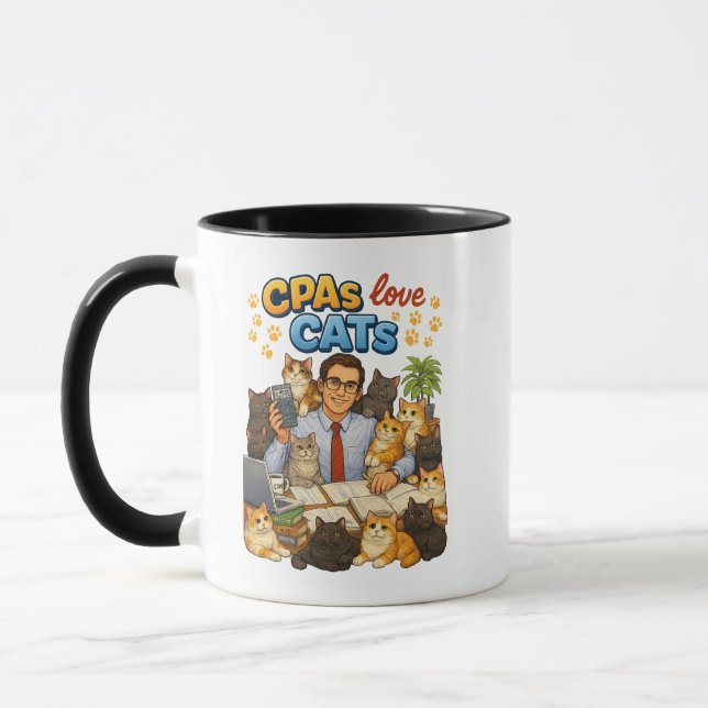 Mug CPAs love Cats (Gauche)