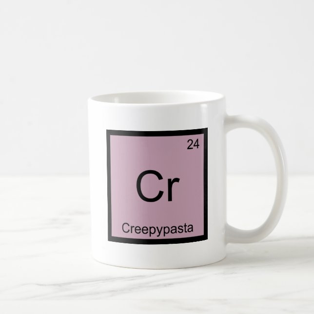 Mug Cr - Chimie de Table Périodique Mème Creepypasta (Droite)