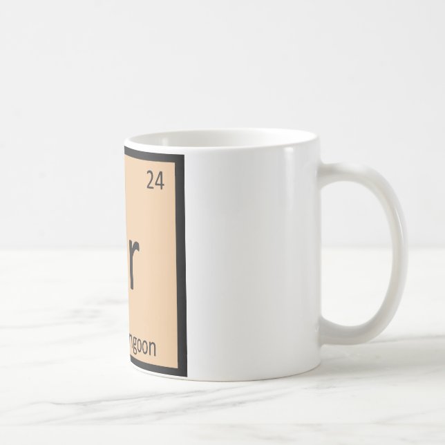 Mug Cr - Crab Rangoon Appetizer Symbole de chimie (Droite)