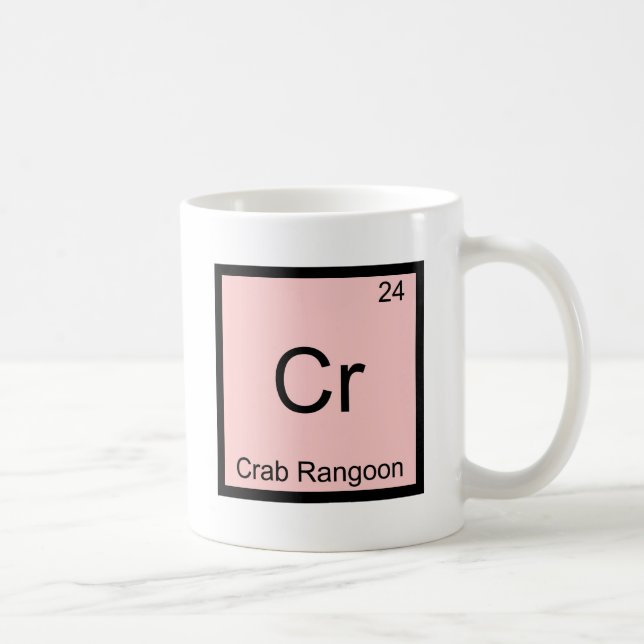 Mug Cr - Crab Rangoon Drôle Symbole d'élément de chimi (Droite)