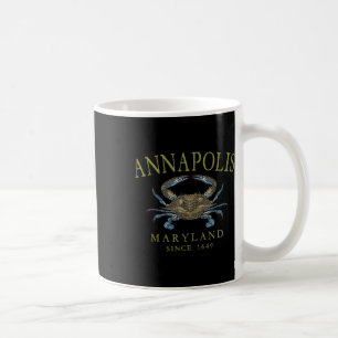Mug Crabe bleu d'Annapolis Maryland Depuis 1649 Oli en