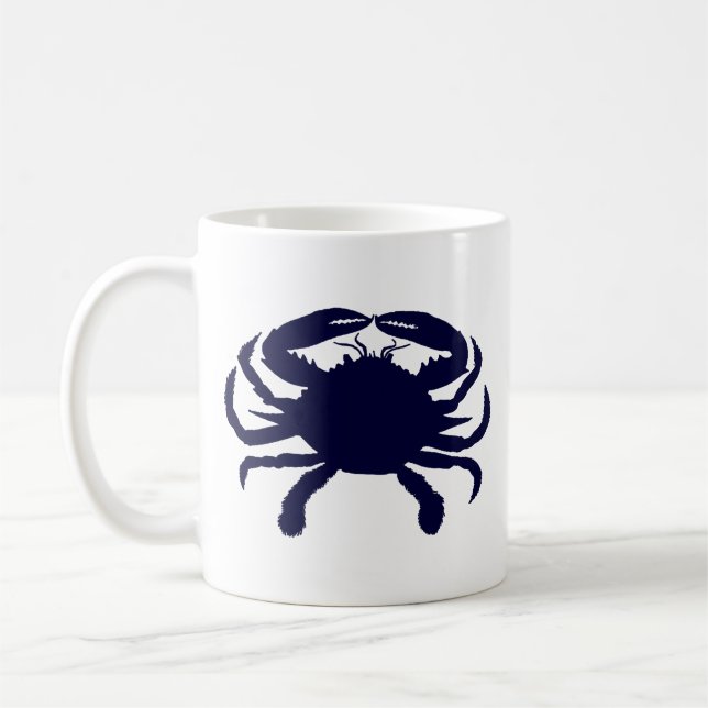 Mug Crabe bleu foncé (Gauche)