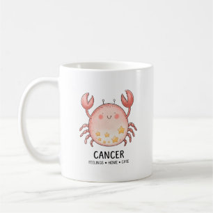 Mug Crabe cancéreuse mignonne aux étoiles