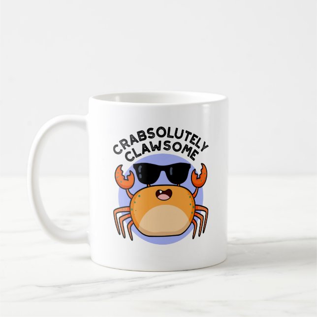 Mug Crabe Clawsome Funky Crabe Pun (Gauche)