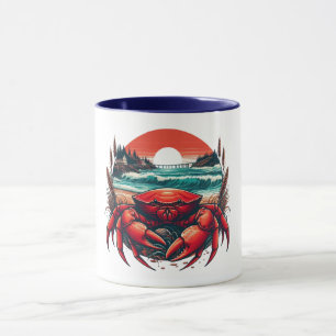 Mug crabe côtier/marin du Maine