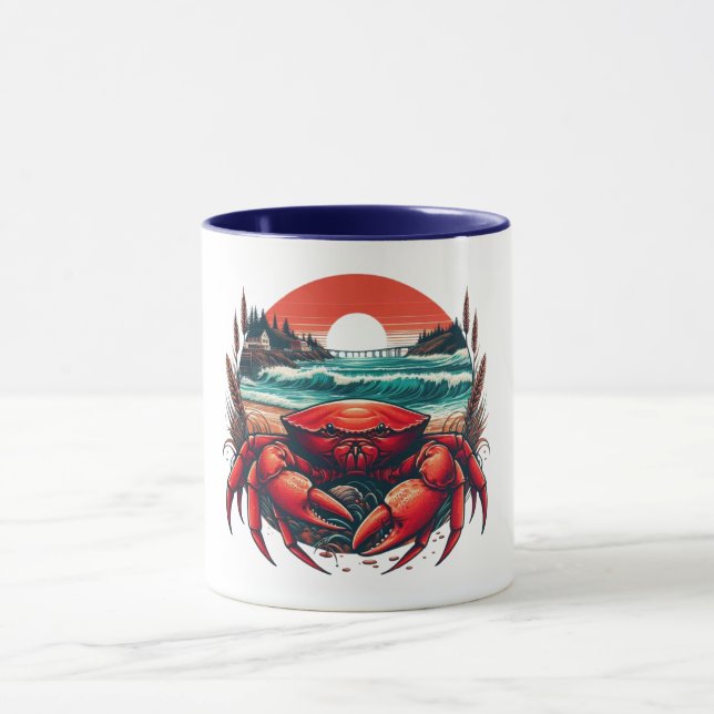 Mug crabe côtier/marin du Maine (Centre)