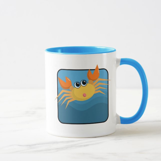 Mug Crabe de bande dessinée (Droite)