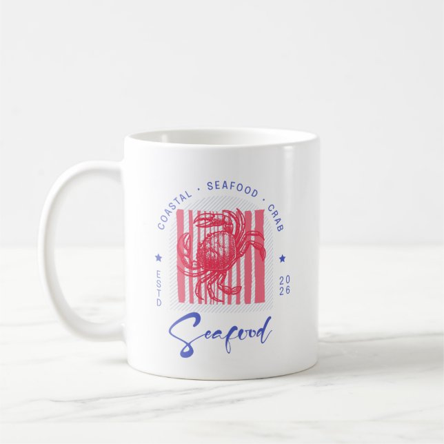 Mug Crabe de Côte Rose Boîte en Verre (Gauche)