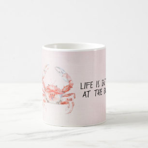 Mug Crabe de l'océan Rouge Blush