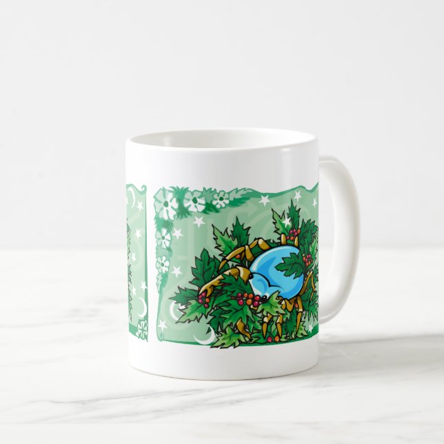 Mug Crabe du cancer floral à Holly (Devant droit)