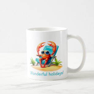 Mug Crabe en vacances