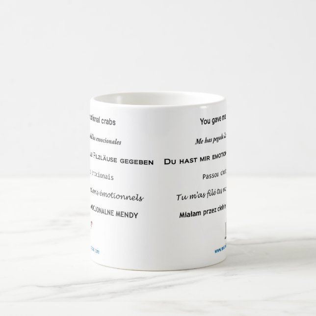 Mug Crabes émotifs tous dans vos affaires (Centre)