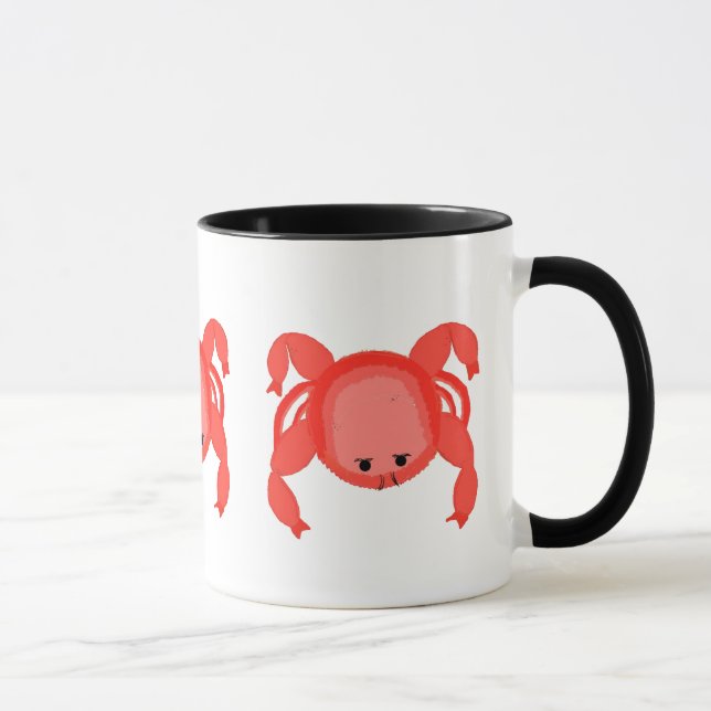 Mug  Crabes Fantaisistes Rouges aux Yeux de Perles (Droite)