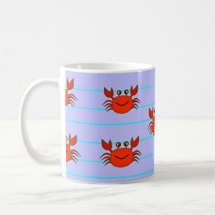 Mug Crabes rouges sur bandes